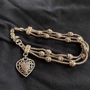Brighton Jewellery Silver Heart Bracelet